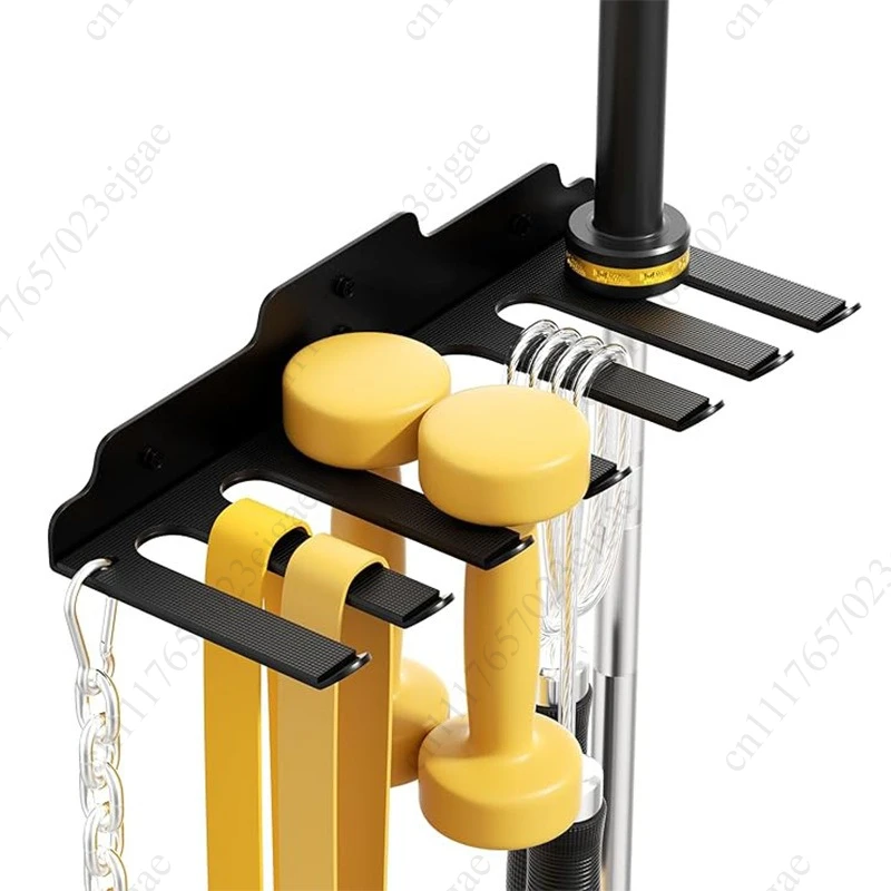 Barbell Hanger Wall Mount With 6 Hooks Home Gym Dumbbell Support Workout Dumbbell Rack Heavy Support Barbell Holder Gym Rack