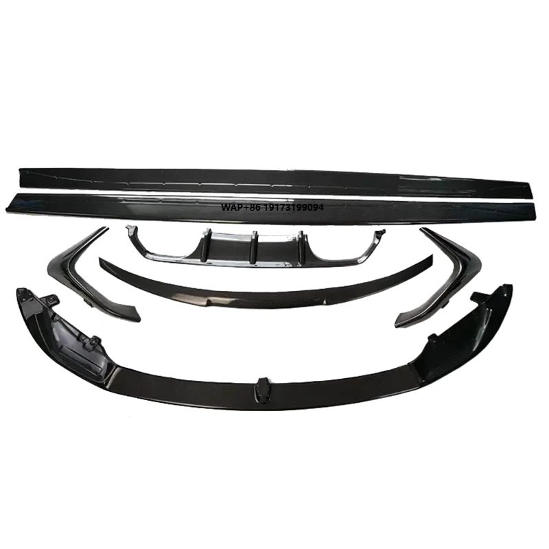 

MP Style Carbon Fiber Car Parts Body Kit With Front Lip Side Skirts Diffuser Rear Spoiler for F80 M3 F82 M4 Carbon Kit