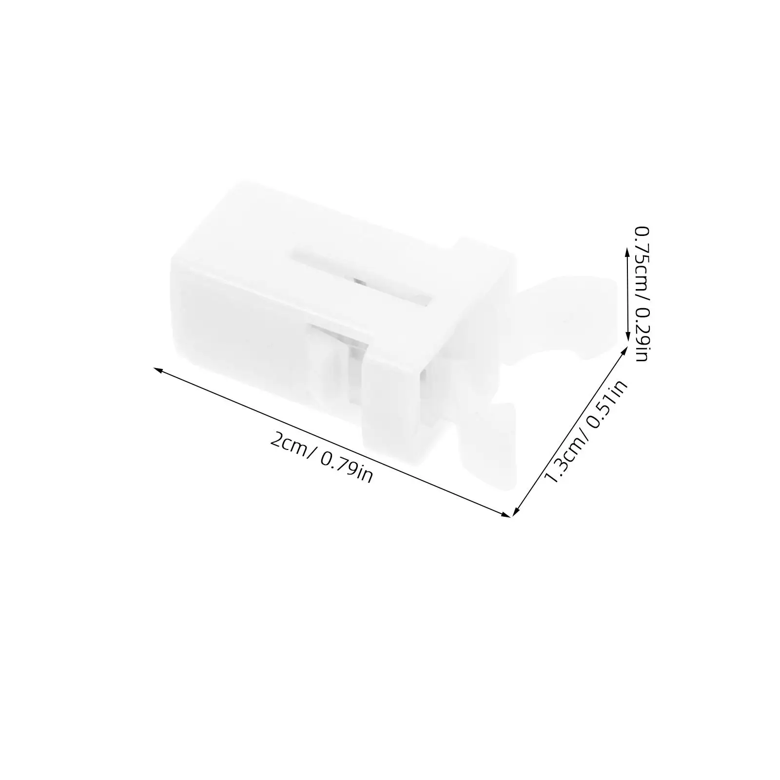 

20 PCS Self-locking Spring Buckle Lid Replacement Garbage Can Switch Catch White