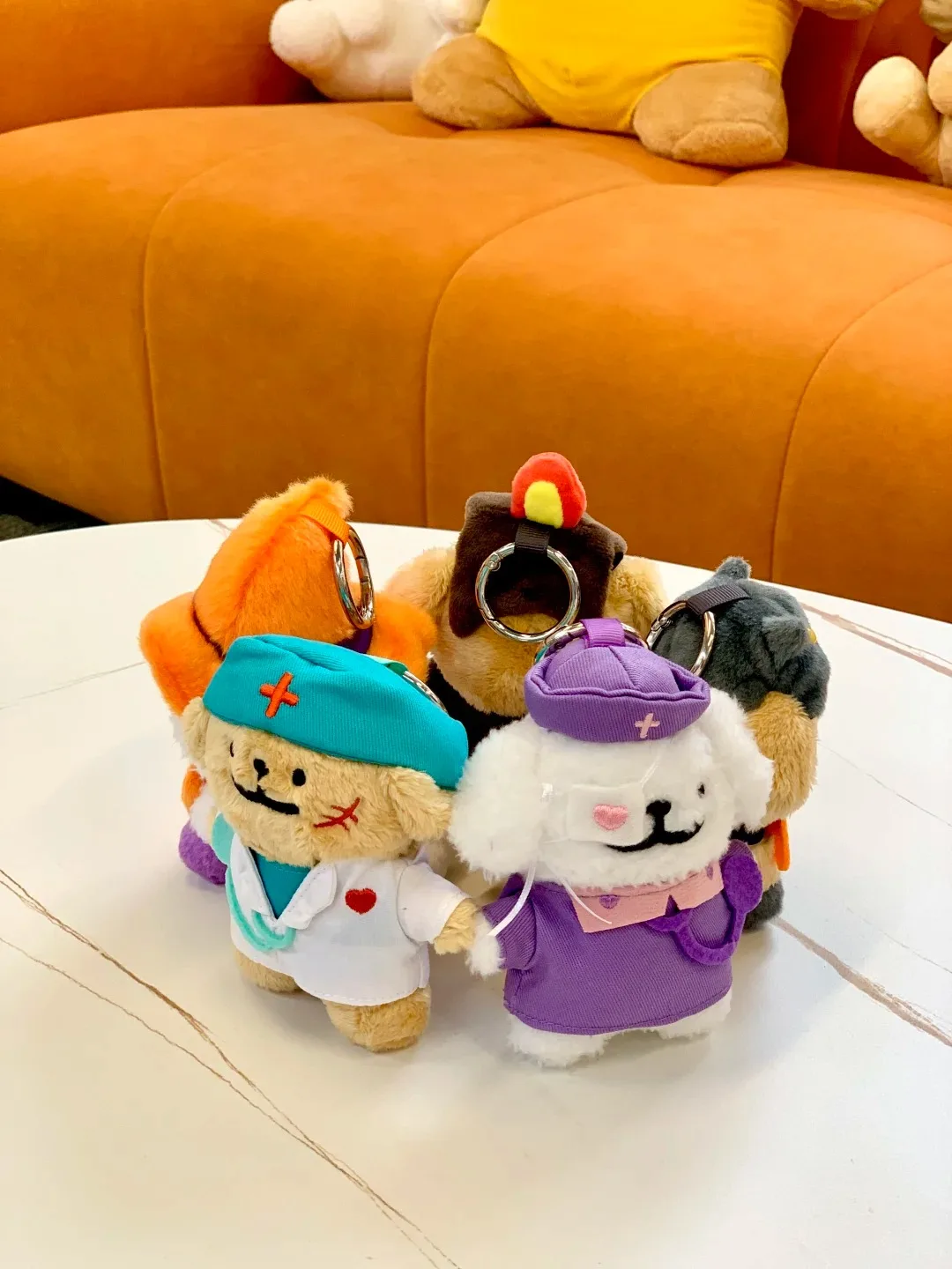 جديد سلسلة الهالوين المالطية Kawaii رقيق تمثال دمية على ظهره سلسلة مفاتيح سحرية لطيف الشكل عيد الميلاد يوم هدية عيد ميلاد لعبة ﻿