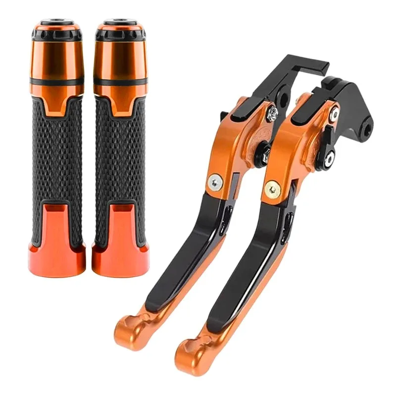 950/996 Adventure/S/R 640 Adventure 640 LC4 Adventure 2003-2013 Motorcycle Adjustable Brake Clutch Levers & Handlebar Grips ends