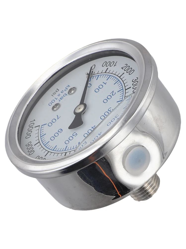 1pc Manometro per idropulitrice Accessori Supporto per manometro 0-6000 PSI 0-10000PSI Installazione semplice