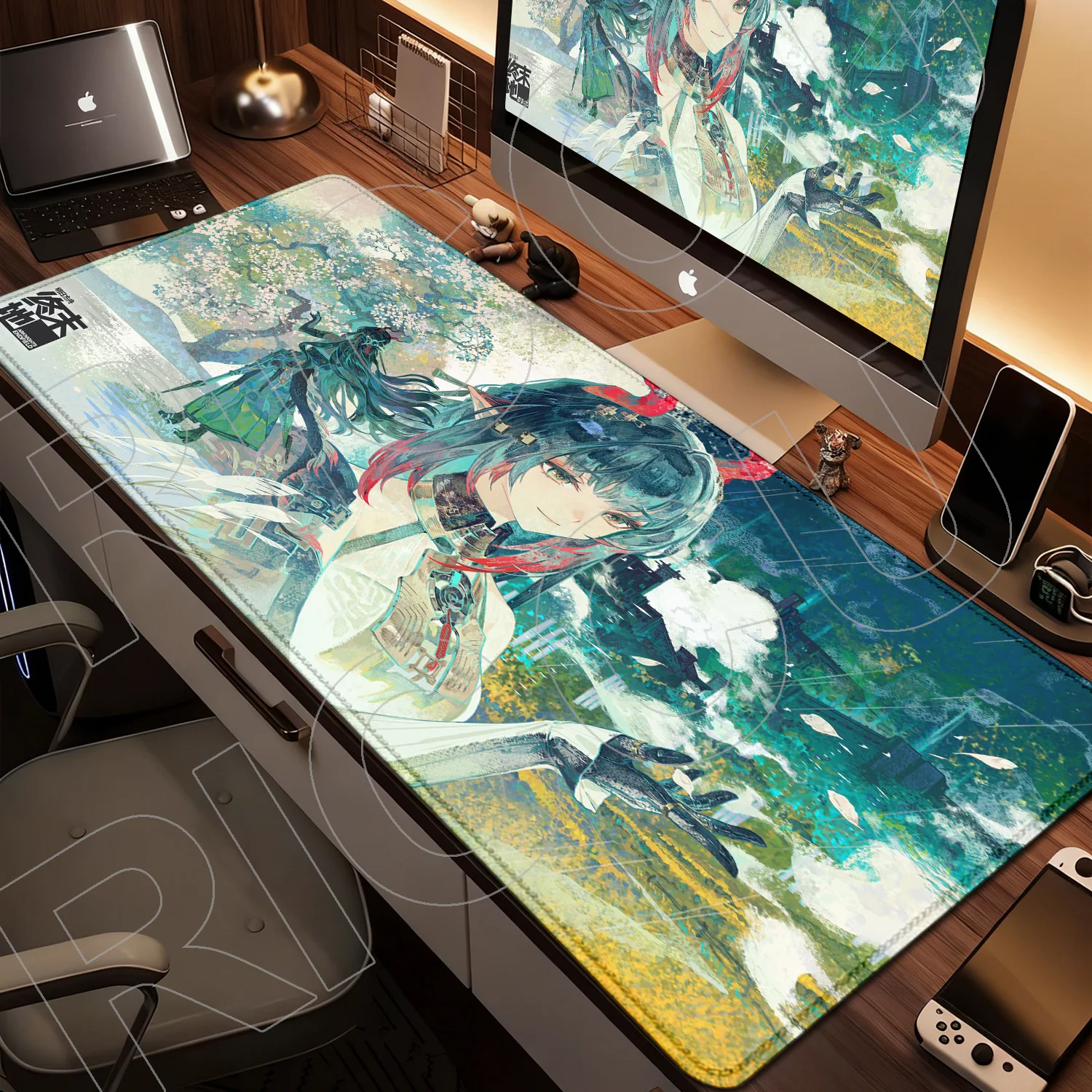 Kawaii XXL HD print Anime Zhuang Fangyi Arknights Endfield protect Mouse Pad esports Game Rubber Gaming Large PC carpet Desk Mat