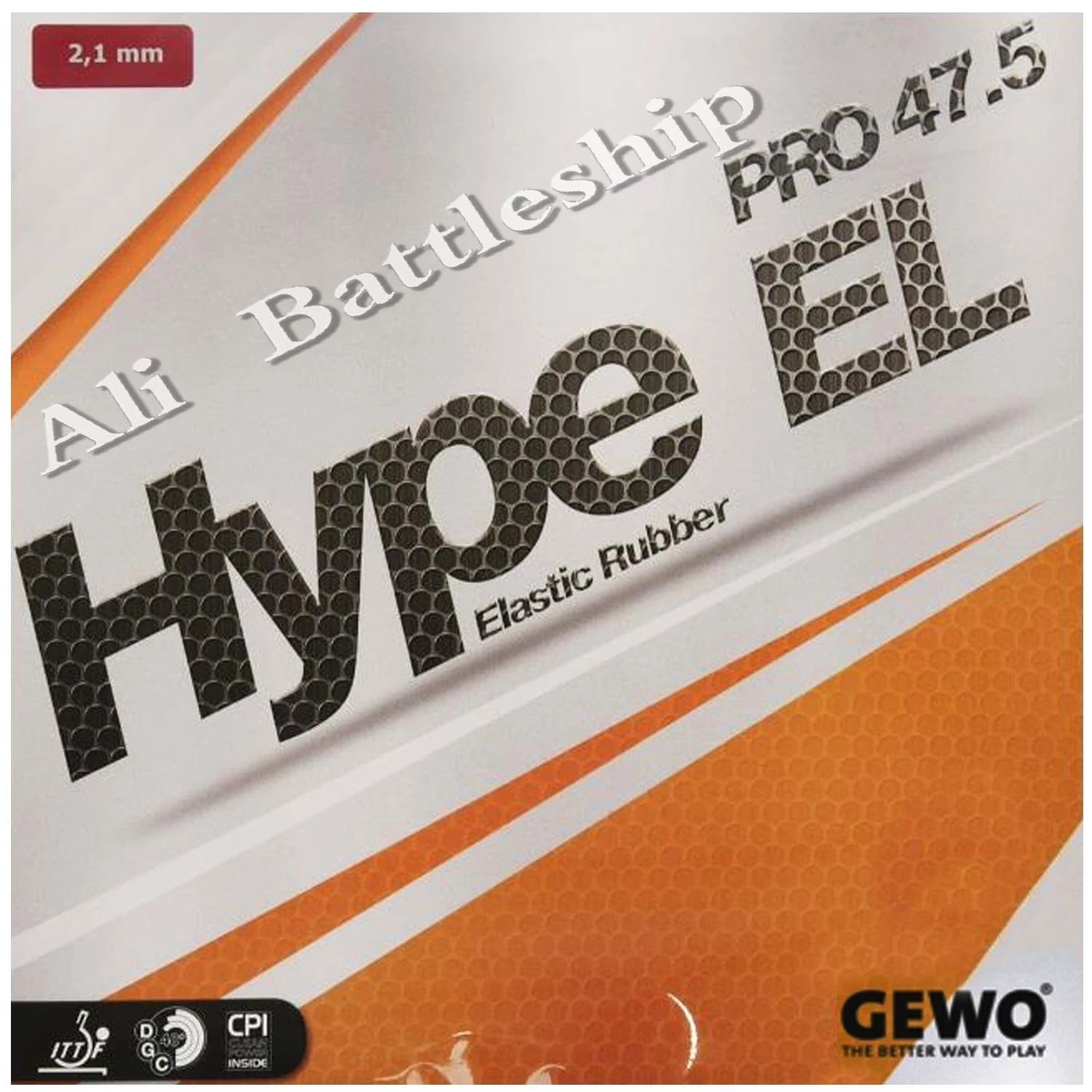 

GEWO HYPE EL PRO 47.5 Table Tennis Rubber (Made in Germany) Pips-In Original GEWO HYPE EL Ping Pong Sponge