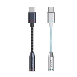 FIIO JadeAudio-Cable USB tipo C JA11 A DAC de 3,5mm, amplificador de auriculares DSD128 de 384kHz/32 bits, para iPad Pro y Android