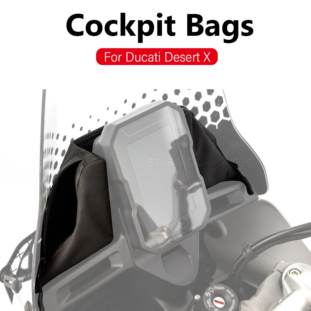 

Motorcycle Cockpit Bags For Ducati Desert X DesertX 2022 2023 2024 Accessories Key Mobile Phone Storage Waterproof Bag