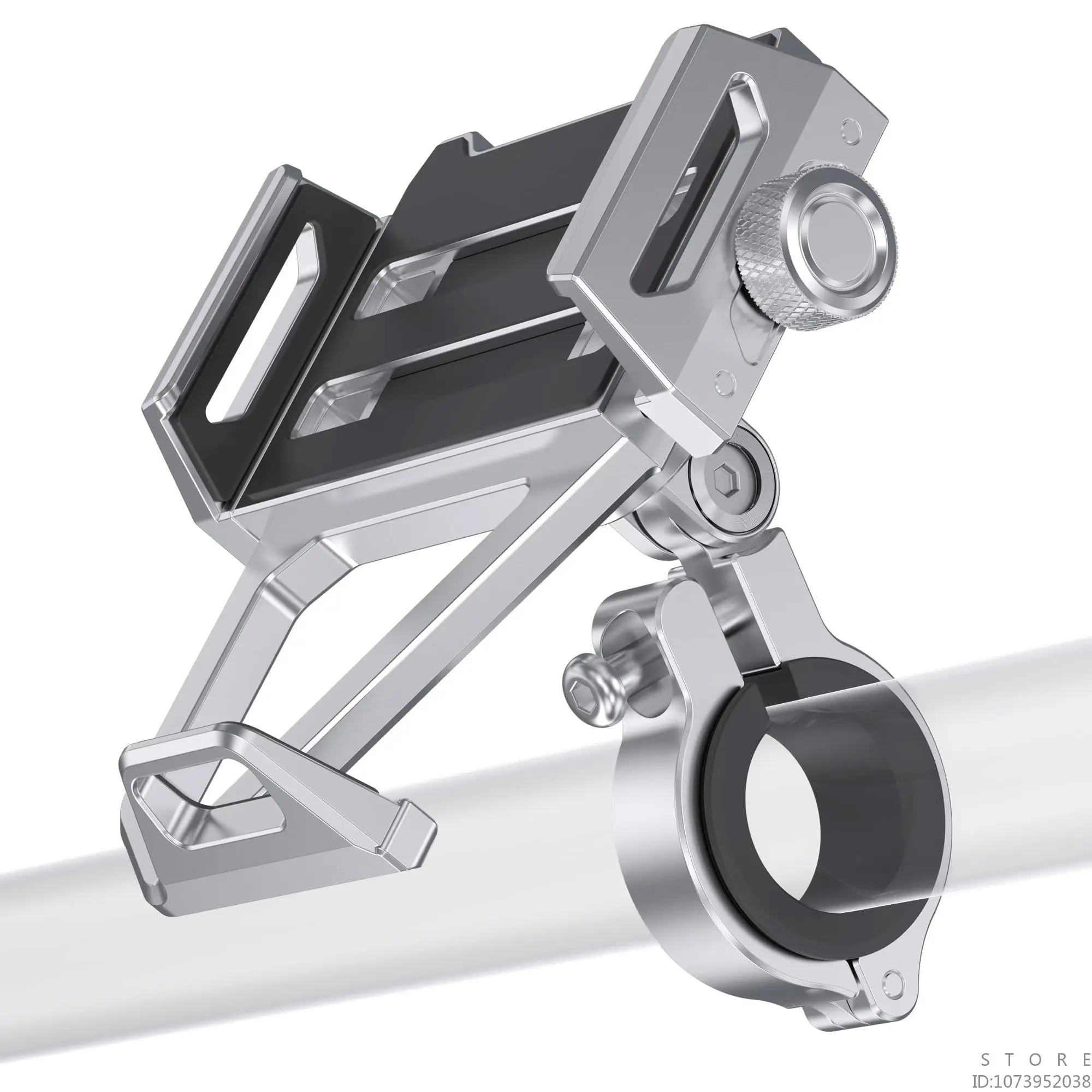 

Aluminum Mobile Phone Holder for Motorcycle, Handlebar Bike Phone Mount,Suitable for Cycling, Mountain and Off-road