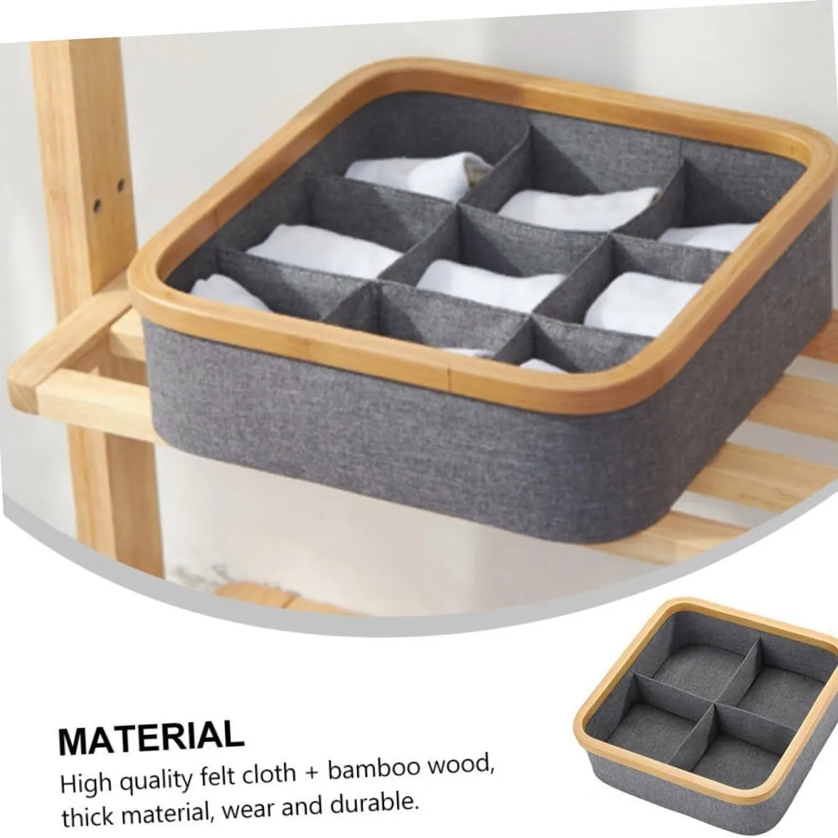 

Desktop Storage Box, Household Socks, Panties, Sundries, Snack Classification Basket, Oxford Cloth Drawer, Fabric Storage Box