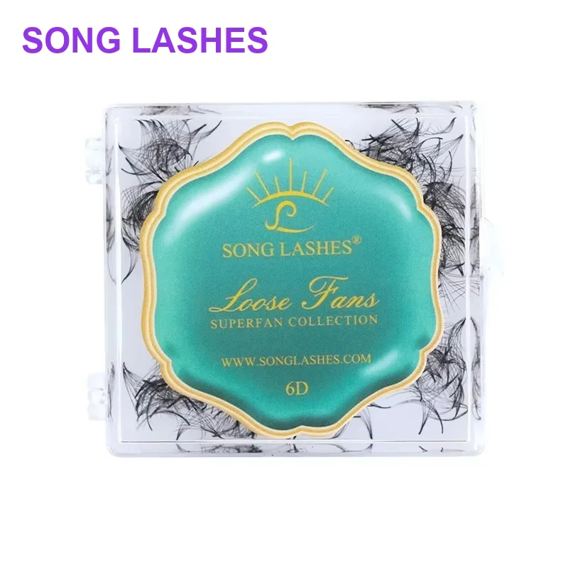 Song Lashes8D Pointy Base Premade Fans Loose Fans Medium Stem Sharp Thin Pointy Base Promade Volume Fans Eyelash Extensions