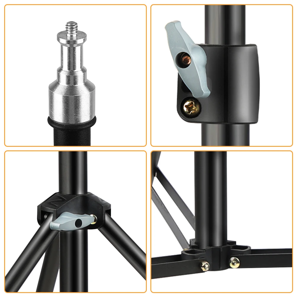 SH Upgrade 55/170/200cm Light Tripod Stand With Bluetooth Ball Head For Photography Photo Studio Softbox Camera Umbrella Video