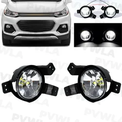 Pair Left+Right Side Fog Light Lamp With LED Bulbs For Chevrolet Trax 2017 2018 2019 2020 2021 2022 4254935 42549356