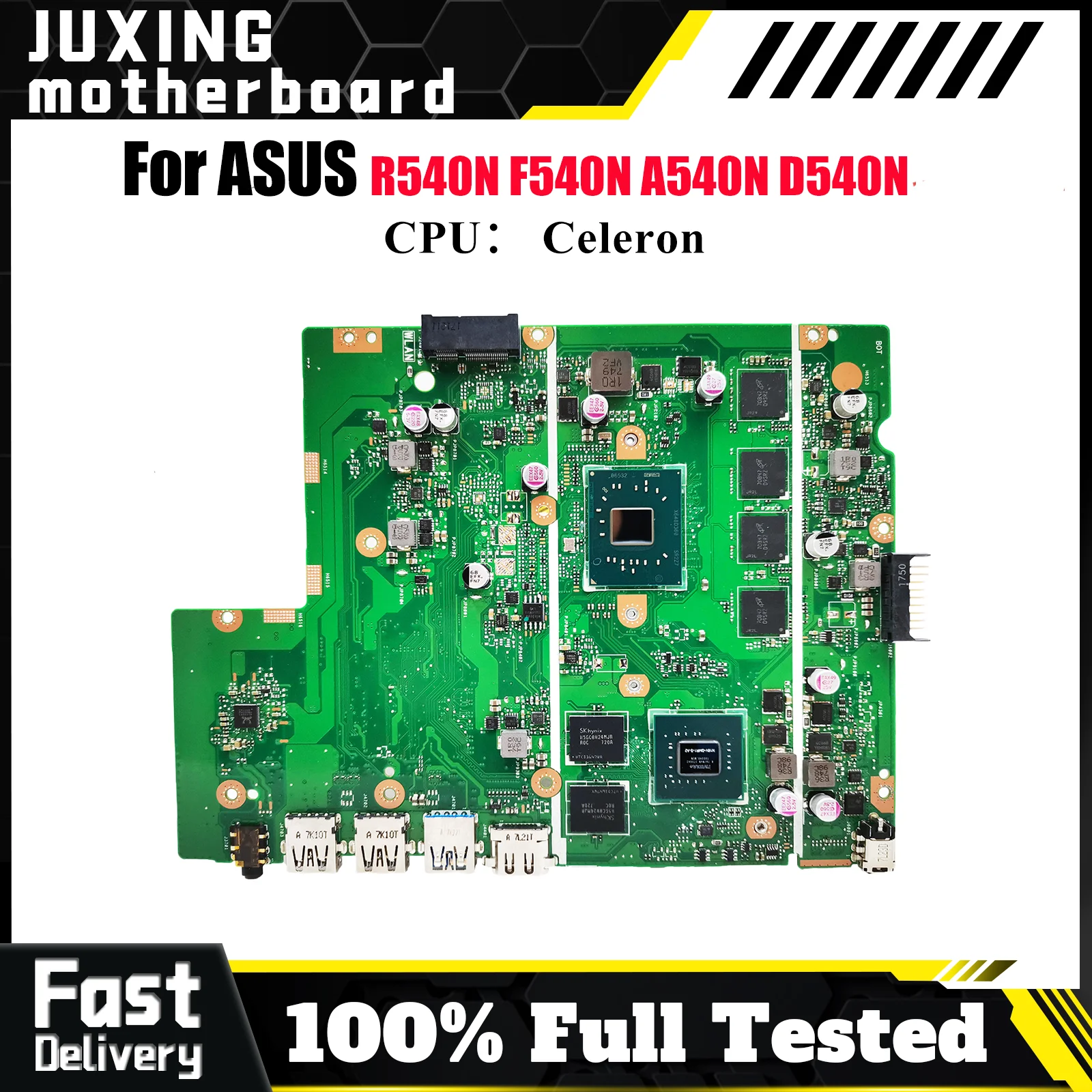 

X540NV Материнская плата для ноутбука ASUS VivoBook D540N X540N F540N X540NV R540N A540N Материнская плата с процессором Celeron 100% tests OK stk