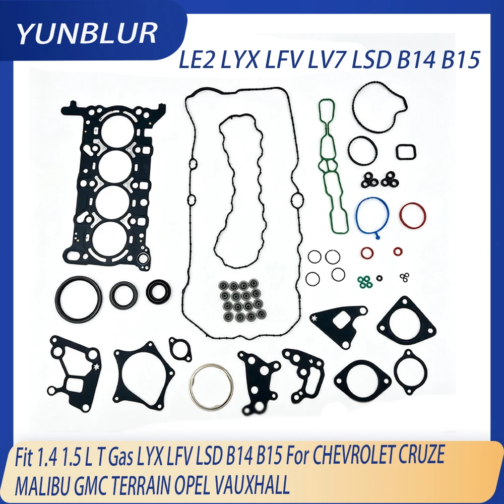12681523 Engine Full Gasket Set Fit 1.4 1.5 L T Gas LV7 LFV LSD B14 B15 For CHEVROLET CRUZE MALIBU GMC TERRAIN OPEL VAUXHALL