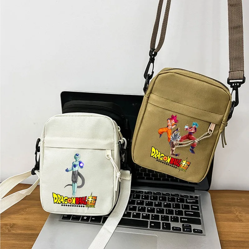 Dragon Ball Shoulder Bag Men Women Casual Sports Mobile Phone Bags Small Packet Cartoon Anime Character Goku Crossbody Bag Gift