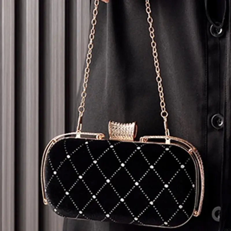 

Элегантная стеганая вечерняя сумка для сцепления для женщин и девочек выпускной вечеринки для выпускной вечеринки сумочка с 20CA