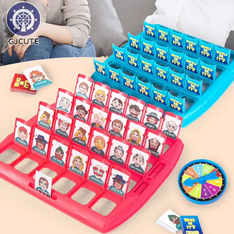 Juguete de rompecabezas de pensamiento lógico, juego de mesa de adivinación de quién soy, accesorios de juego de interacción entre padres e hijos y amigos