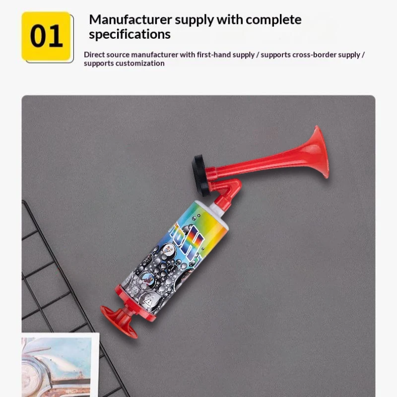 New Football Championship Fanfare Reusable Football Stadium Horn Soccer Air Cheering Horn Boating Sports Events Birthday Parties