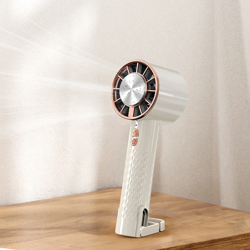 

Factory Price Rechargeable Mist Air Cooler Hand Fan Outdoor 2000Mah Handheld Portable Usb Electric Fan