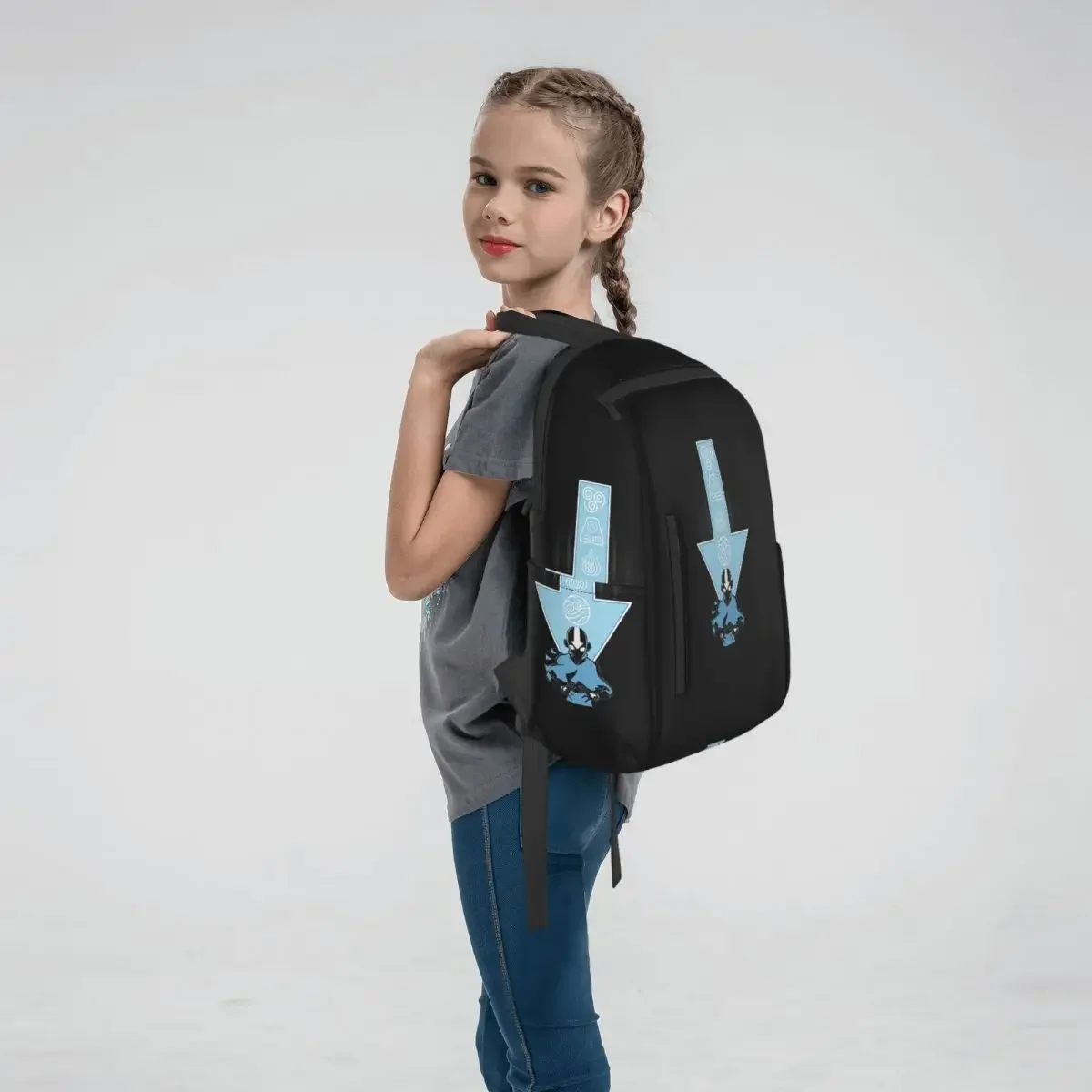 Avatar Aang Arrow Backpack Large Capacity Kids BookBag School Bag Shoulder Bags for Men Women
