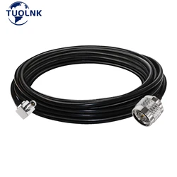 N Type to TS9 Coax Cable RG58 N Male Plug to TS9 Male Right Angle Coax Jumper Cable WiFi Antenna Extension Cable 30cm 50cm 5m