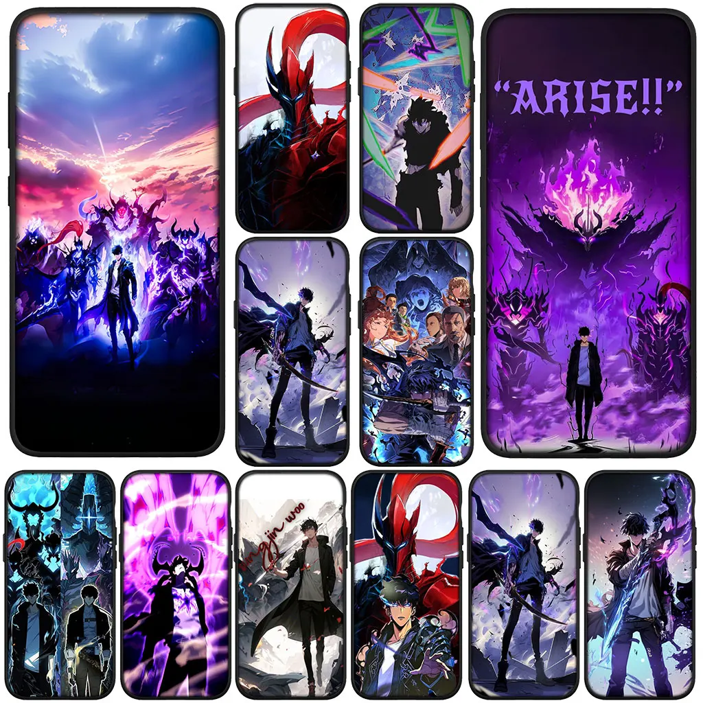 Phone Cover for OPPO A18 A80 A40 A60 A38 A79 A15 A16 A17 A58 A78 A57 A53 A40M Case Solos Arise Levelings Anime Soft Casing