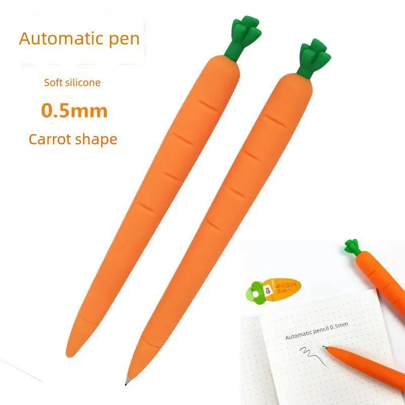 

Автоматический силиконовый карандаш с мультяшным рисунком 0,5 мм для учащихся начальной школы и детского сада, креативный культурный канцелярский подарок