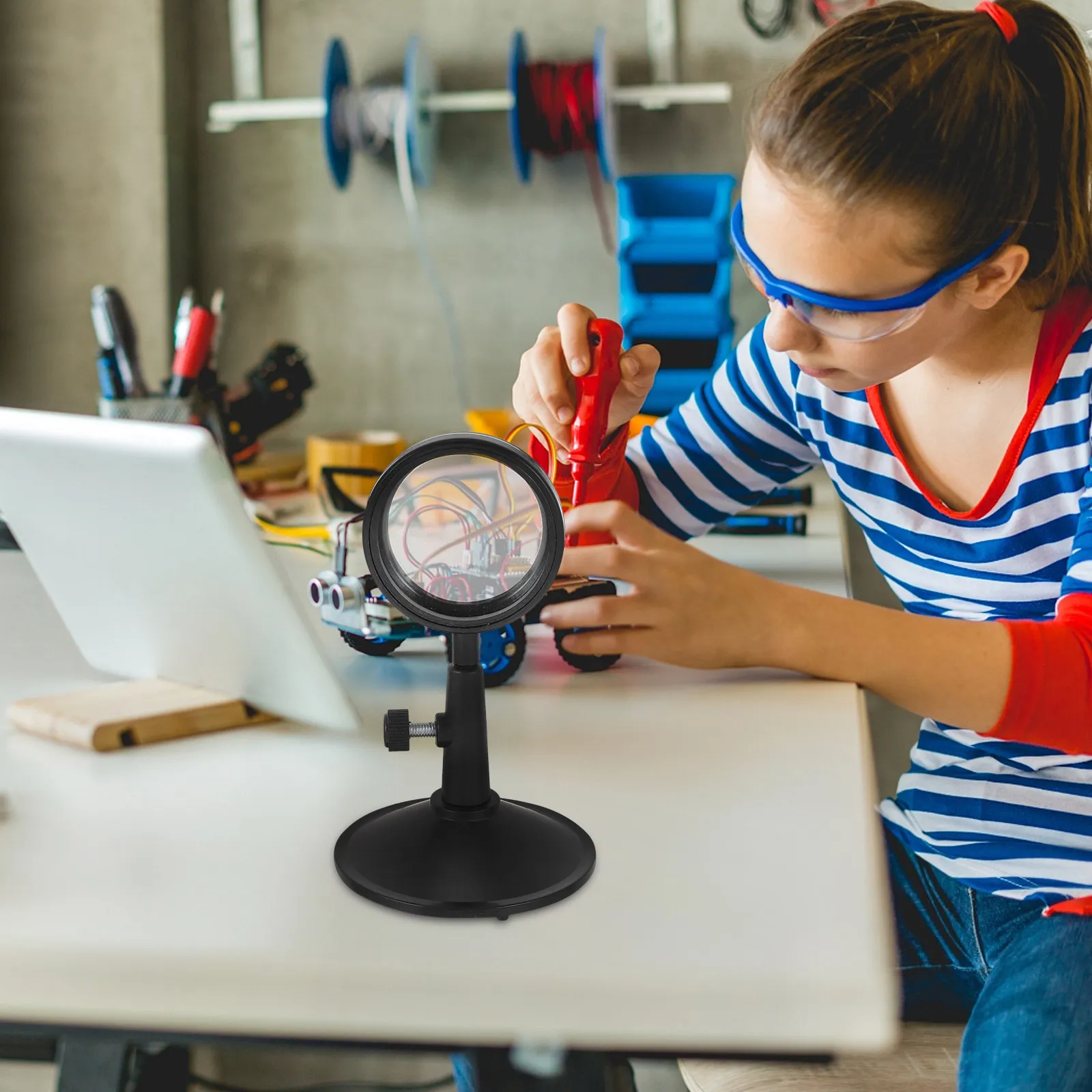 

1Set Physical Optics Concave Lens Set with Stand Lightweight Portable for Physics Teaching Science Experiment