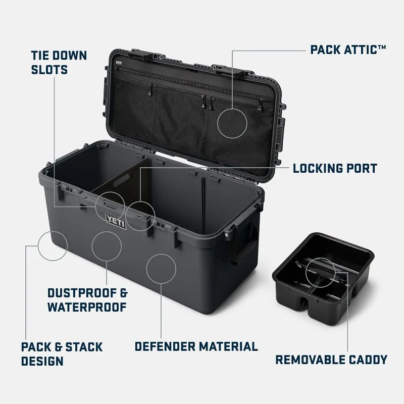 LoadOut 60 GoBox Divided Cargo Case, Wetlands Brown, Gobox 60 - Wetlands, Gobox 60