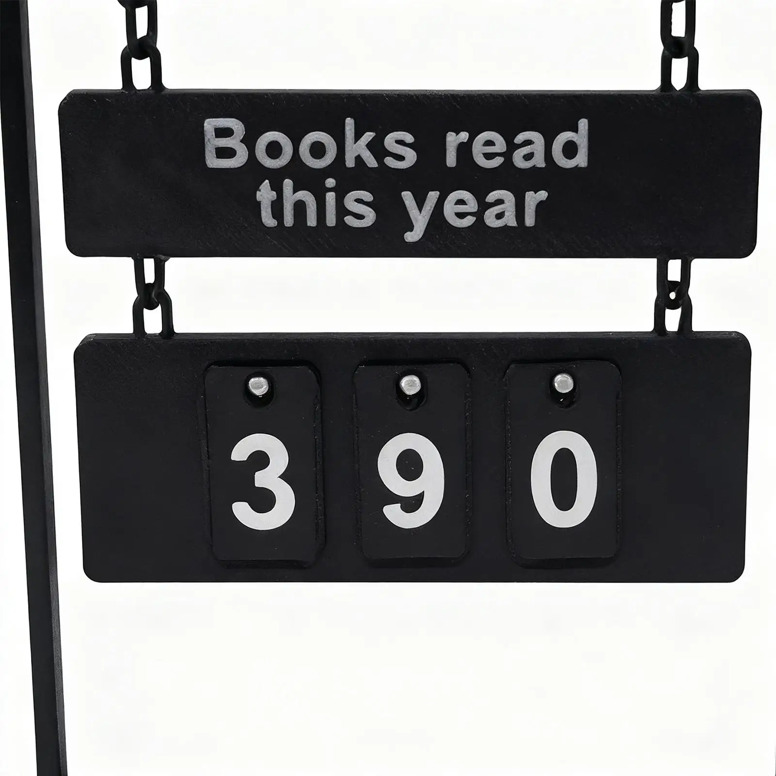 معلقة كتاب عداد القراءة التقدم المقتفي 3 أرقام FlipBook عداد أداة حافز لقراءة المكتبة هذا العام ديكور المنزل #1