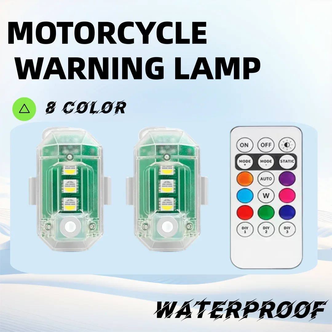 

LED Anti-collision Lights with Remote Led Aircraft Strobe Lights Car Motorcycle LED Lights Waterproof Motorcycle Warning Lamp