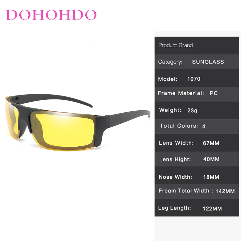 الكلاسيكية الاستقطاب النظارات الشمسية الرجال النساء العلامة التجارية تصميم القيادة ظلال المضادة للوهج نظارات الرؤية الليلية الذكور النظارات UV400 Okulary #6