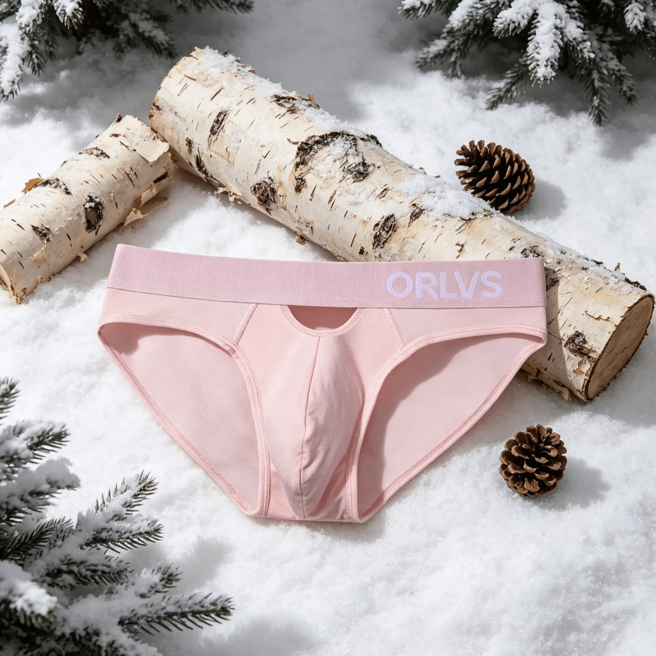 Men's Luxury Solid Briefs High Stretch Comfort 3D Pouch Unique Waistband Breathable Skin Friendly Home Slim Underwear