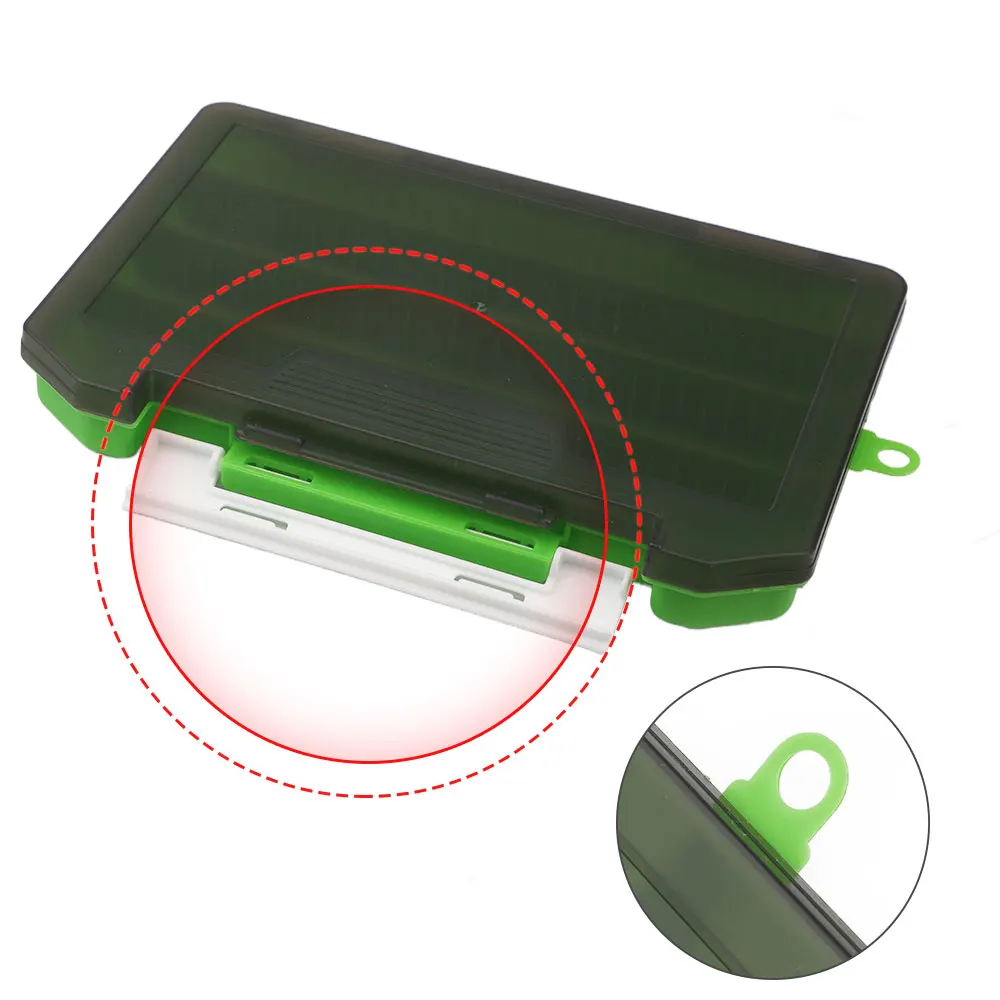 ROLLFISH Fishing Tackle Box Waterproof Lure Bait Box Durable Crush-Proof Fish Hook Storage Box Fishing Tools Accessory