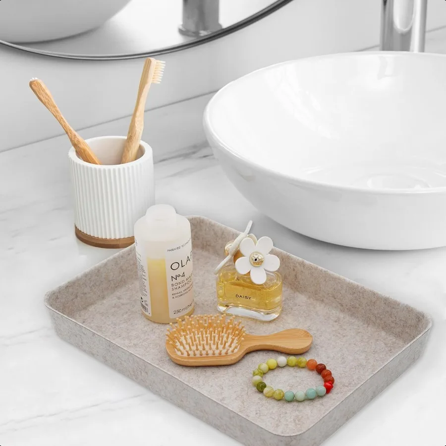 Welaxy 2 قطعة مكتب مكتب درج منظم صينية الحروف المستندات ورقة كتاب ملف حامل مجلد صندوق تخزين الاسكندنافية