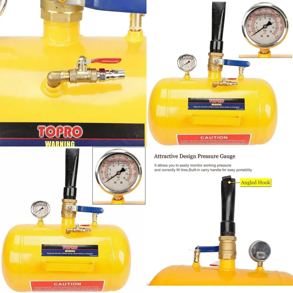 

Heavy-Duty 145PSI Air Tire Bead Seater with Gauge for Car, Truck, ATV, and Tank Inflation