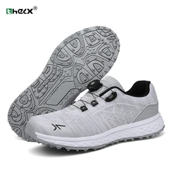 Golf Shoes Man Breathable Lightweight Luxury Golf Sneakers Outdoor Sports Walking Golfing Shoes Men Non-slip Athletic Footwear