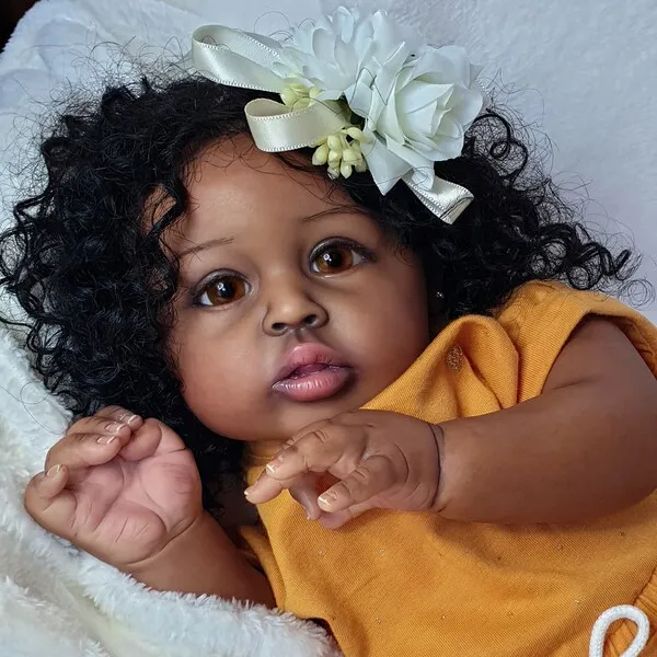 New Limited Edition Gannett 20Inch Reborn Doll Kit Unfinished Unpainted Blank DIY Doll Parts With Cloth Body And Random Eyes