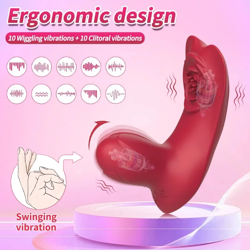 QINYU Wearable Panty Vibrator Silence Clitoris Stimulator Vagina Massage Vibrator Toy for Women in Panties with Remote Control