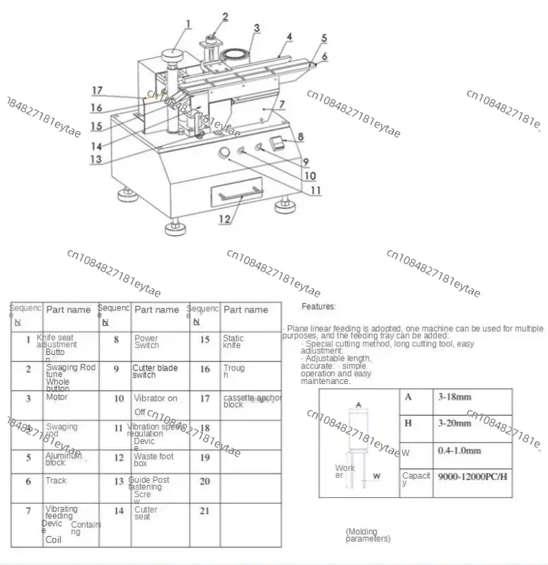 Cutting Machine Brand new HL-360 Automatic Capacitor Belt Taped Radial Lead Capacitor