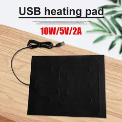 Car Seat Mat Cushion USB Heating Film Warm Folding Heated Adjustable Temperature Cushion For Winter Car Interior Warmer