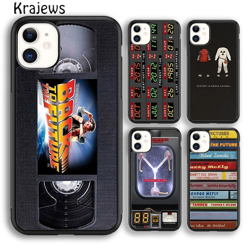 Krajews Back To The Future VHS Phone Case Cover For iPhone 16 15 14 plus XS XR 11 12 mini 13 pro max coque Fundas