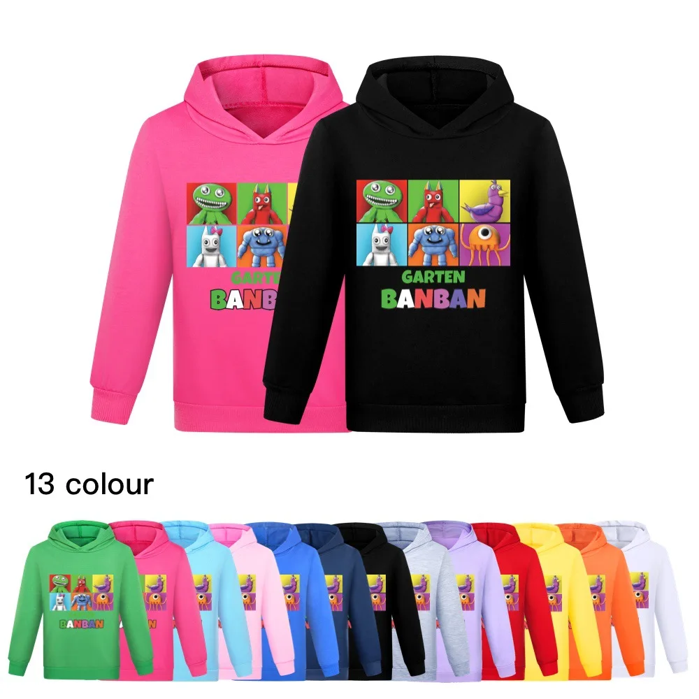 

Game The Newest 3D Garden of Banban Hoodies Sweatshirts Kids Fashion Autumn Boys Girls Pullovers Anime Children's Top