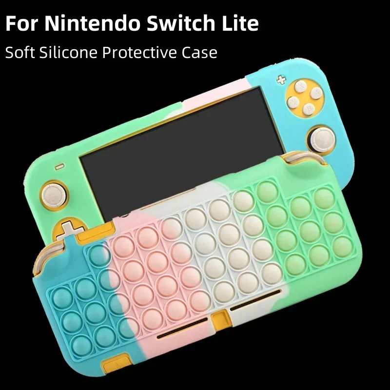 Silicone Protective Case for Nintendo Switch Lite Fashion Candy Color Series Full Cage Case for Switch Lite Game Accessories