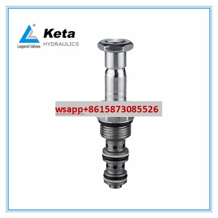 LSV2-08-3B-M-2H Ningbo Ketai, two-position three-way threaded cartridge valve, solenoid valve, spool valve type