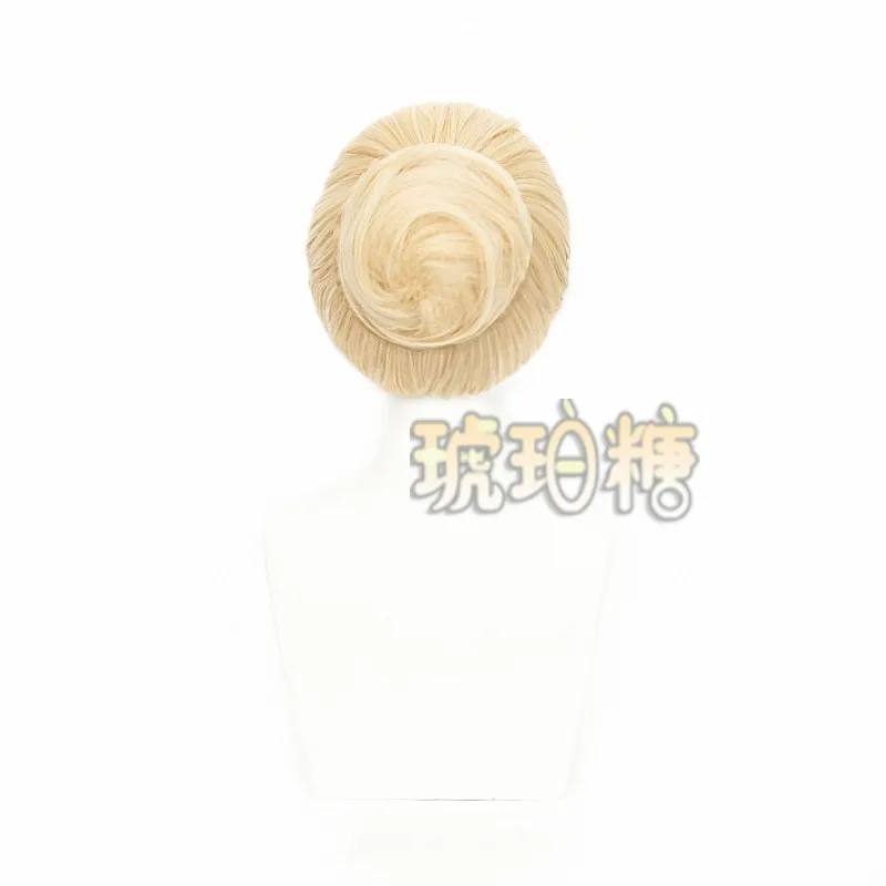 Solitary Dance Cosplay Wig Game Identity Ⅴ Loomsong Awakening Golden Side Part Elegant Updo Hair Margaretha Zelle Heat Resistant