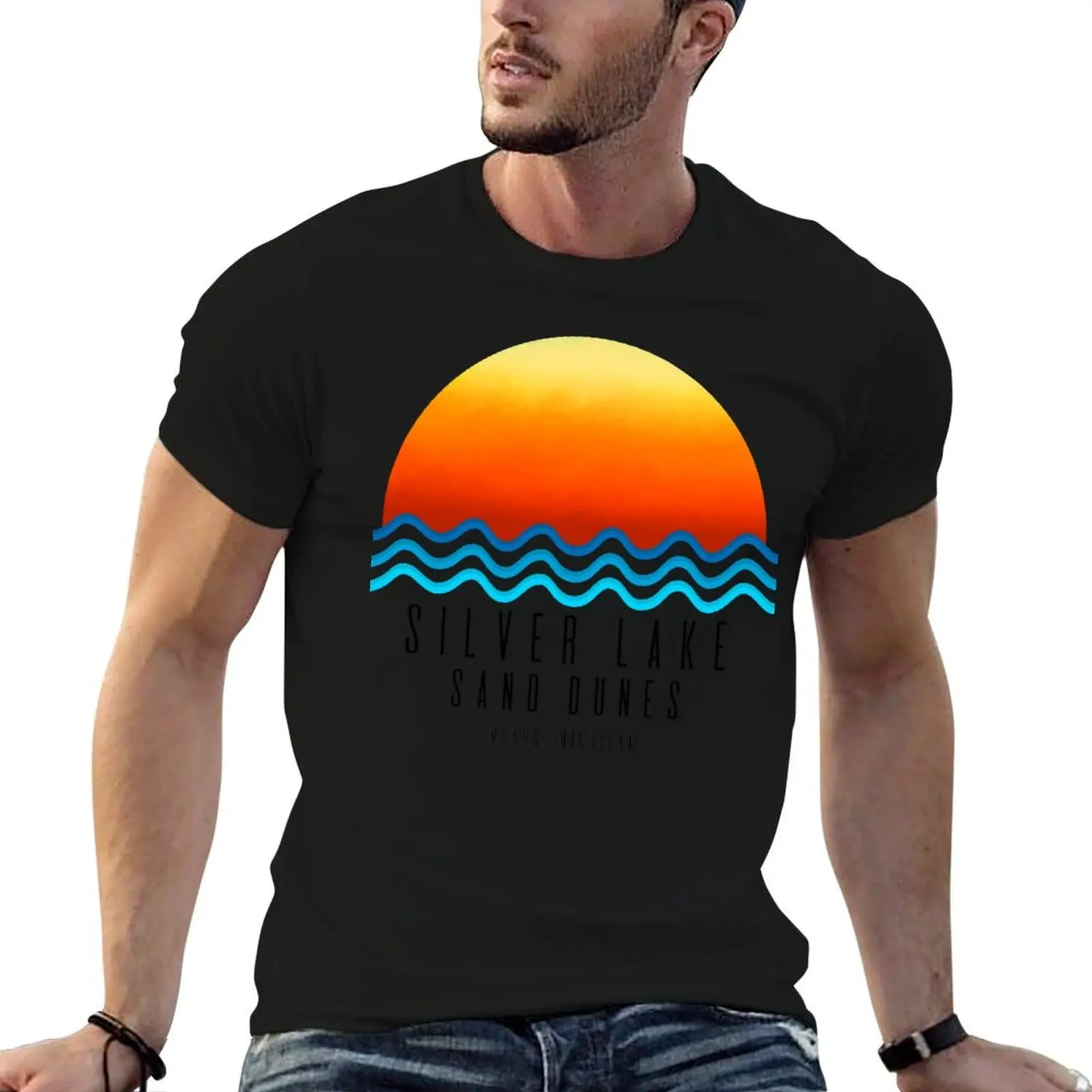 Silver Lake Sand Dunes T-Shirt oversized t shirt Blouse oversized t shirt men