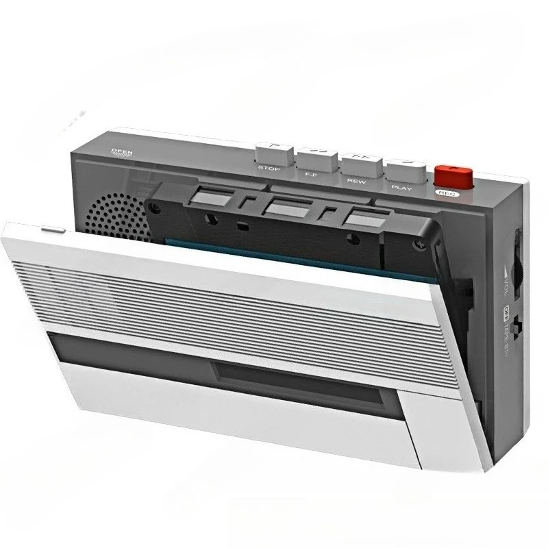 Retro Portable Cassette Tape Player Bluetooth Enabled Rechargeable Vintage Music Audio Player