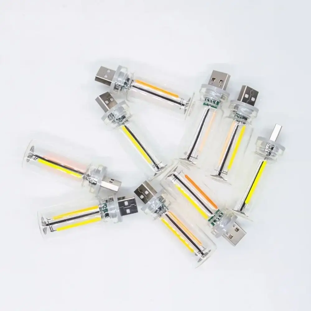 NEW DC 5V Night Light Touch Control Colorful Spiral Filament Lamp Adjustable Atmosphere LED Car Decor