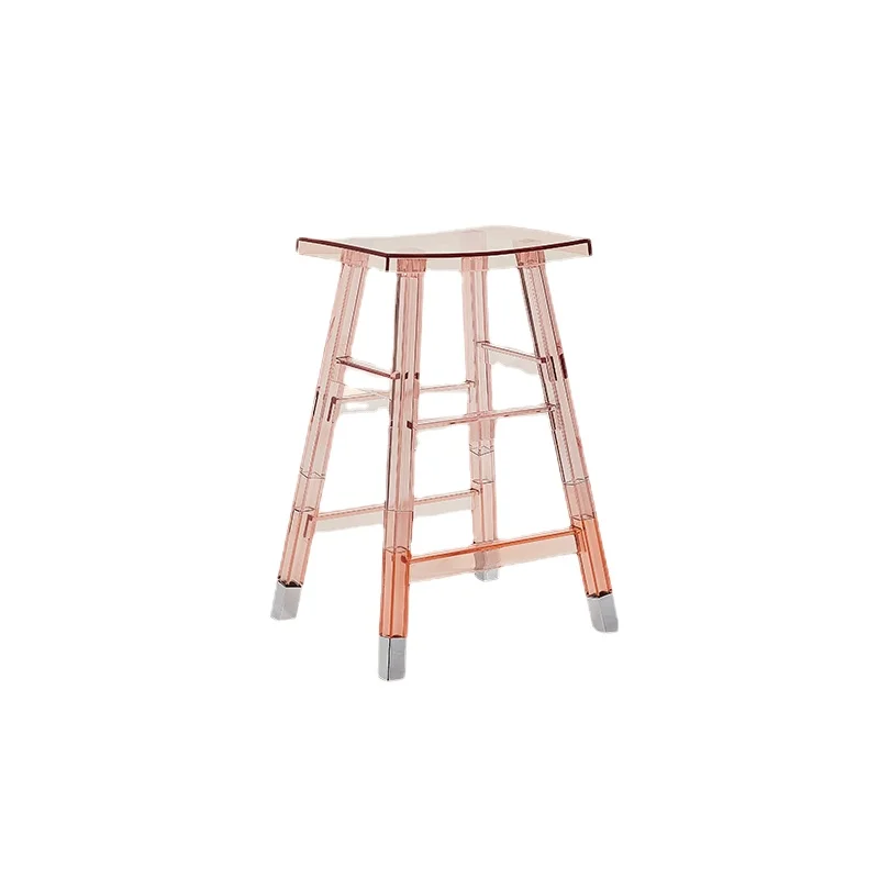 YY Nordic Transparent High Chair Small Apartment Home Acrylic Bar High Chair