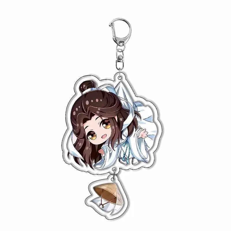 TGCF Bênção do Anime Céu Oficial Chaveiro, Tian Guan Ci Fu Acrílico Figura Encantos, Chaveiro, saco Pingente, Acessório Trinket